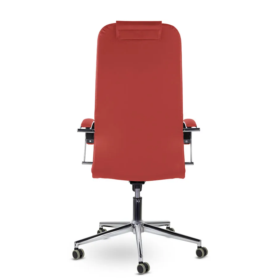 Кресло компьютерное СН-601 Соло хром красный