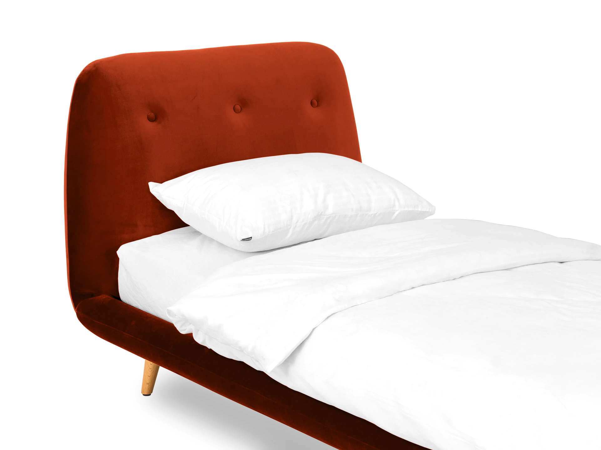 Кровать Loa 90x200 оранжевый 567499