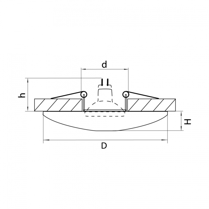 Точечный встраиваемый светильник Lightstar Ceramo 042104