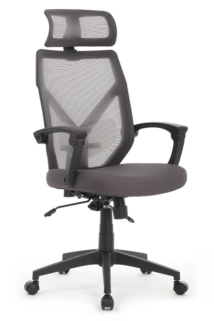 Кресло RIVA Chair OLIVER W-203 AC черный пластик / серый