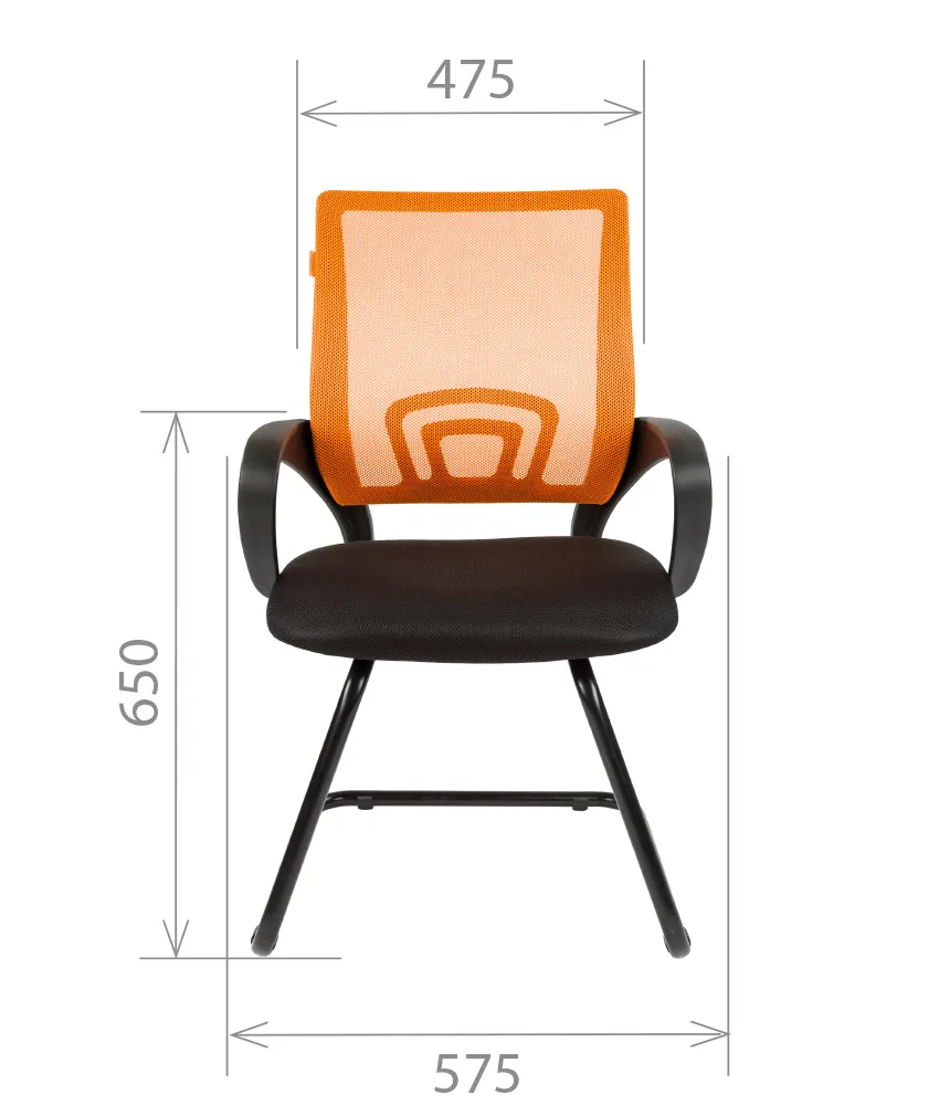 Кресло на полозьях CHAIRMAN 696-V черный