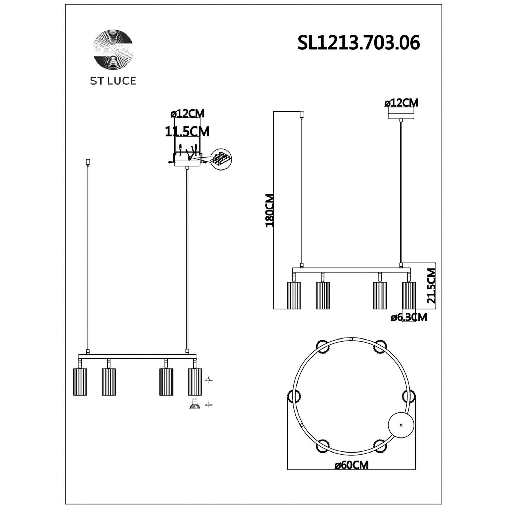 Подвесная люстра ST LUCE KENDO SL1213.703.06