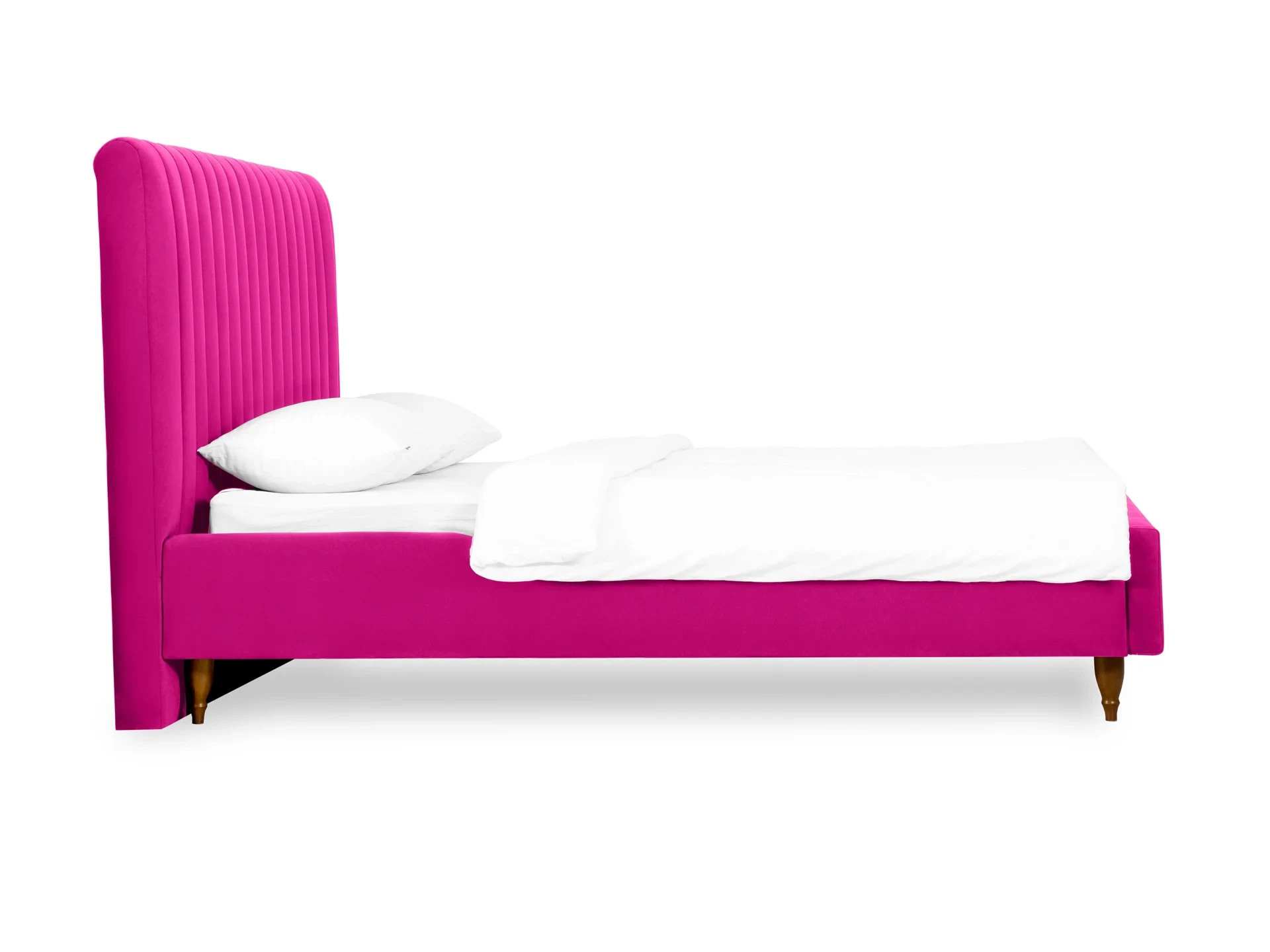 Кровать Dijon с мягким изголовьем 180х200 розовый 652384