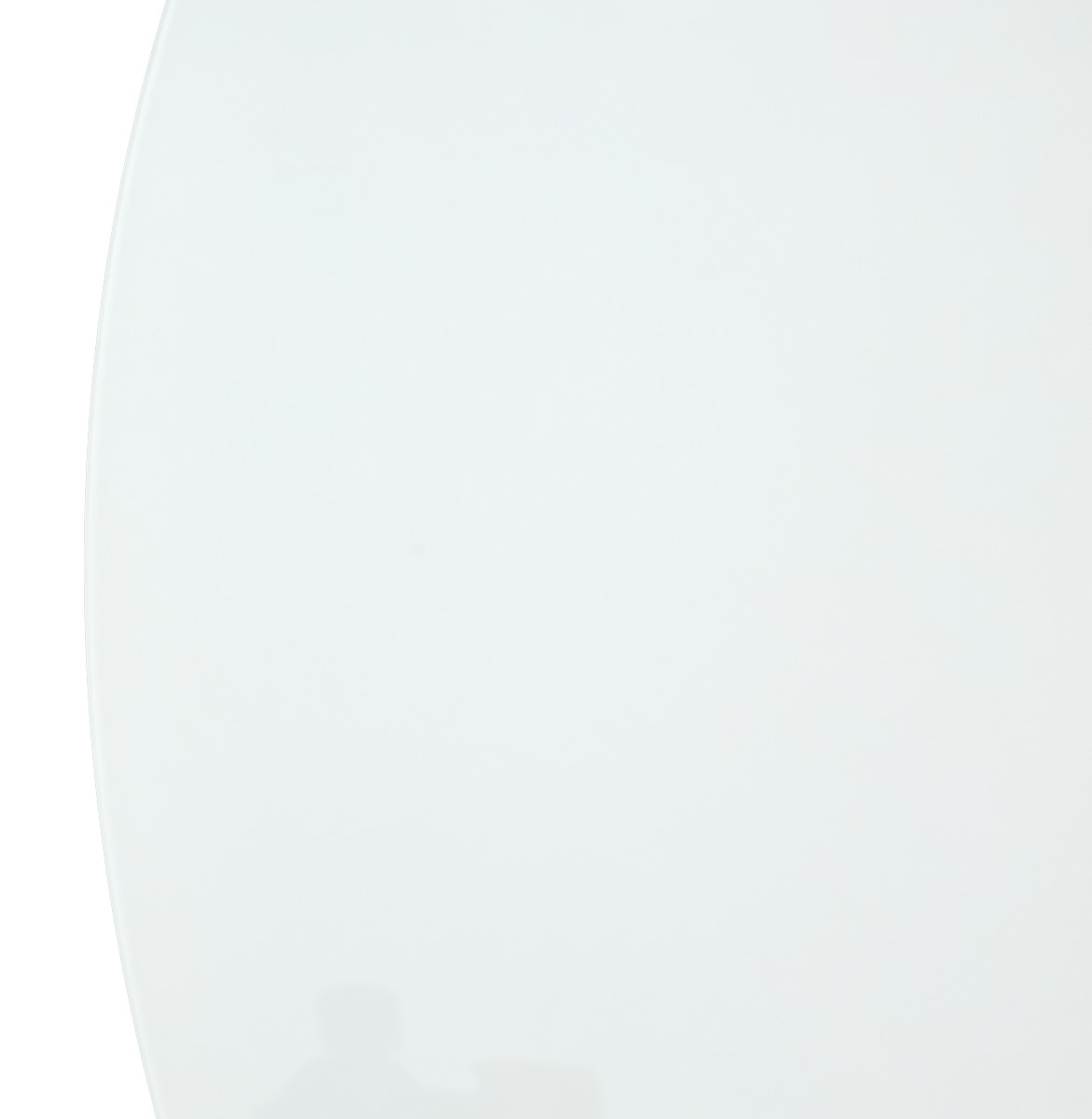 Стол ВЕГА D100 Белый стекло/ белый каркас