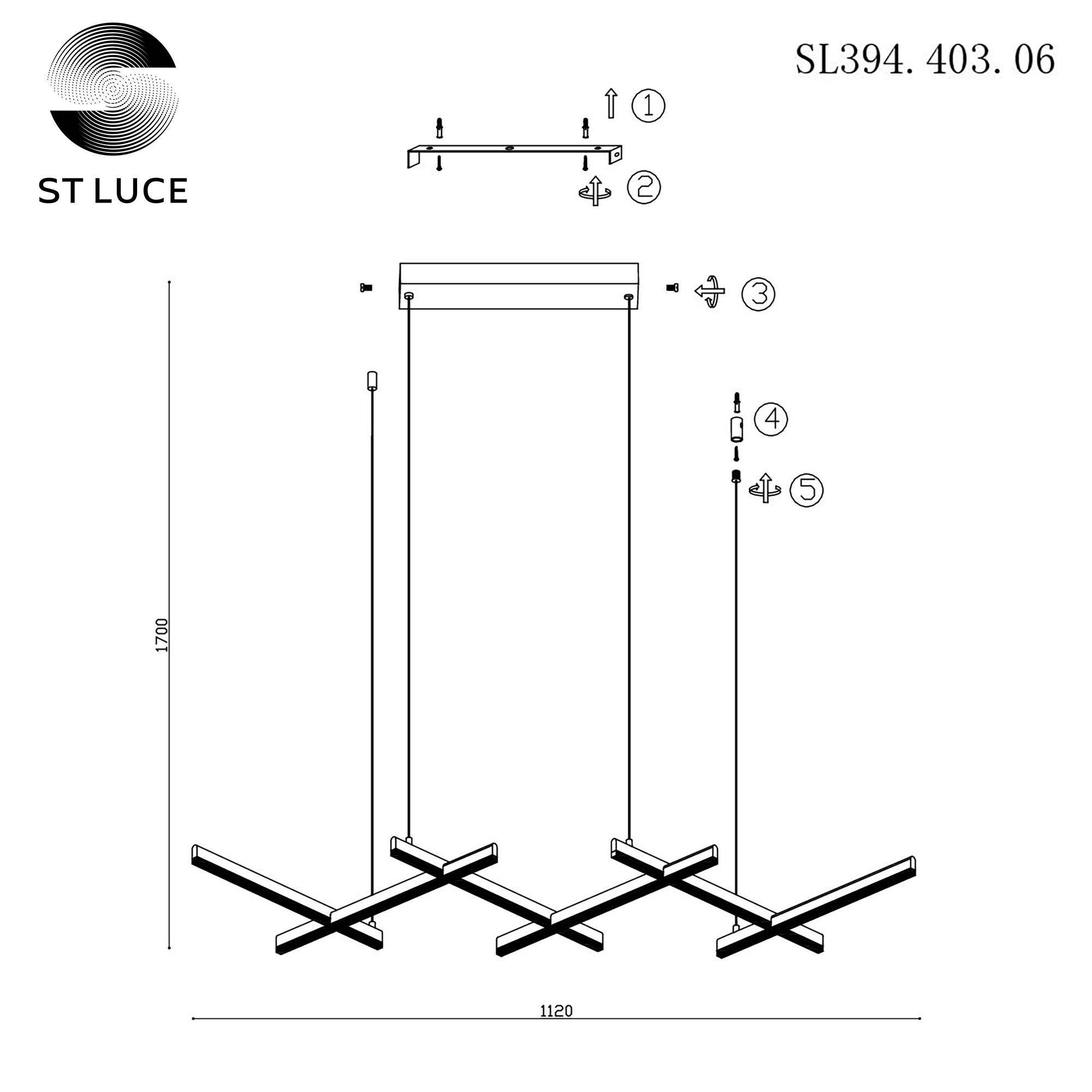 Подвесная люстра ST LUCE BASONI SL394.403.06