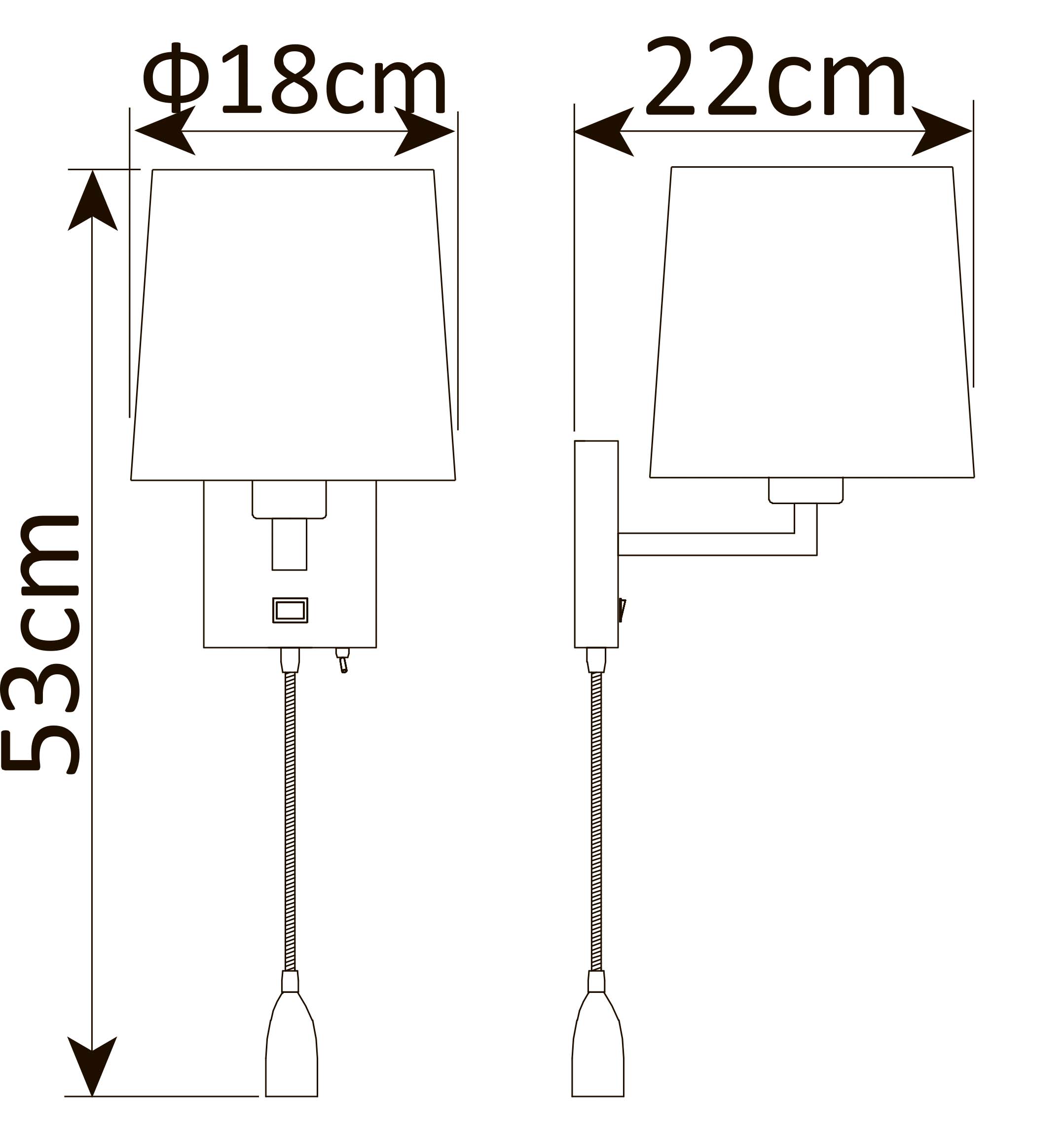 Бра настенное ARTE Lamp HALL A9246AP-2AB