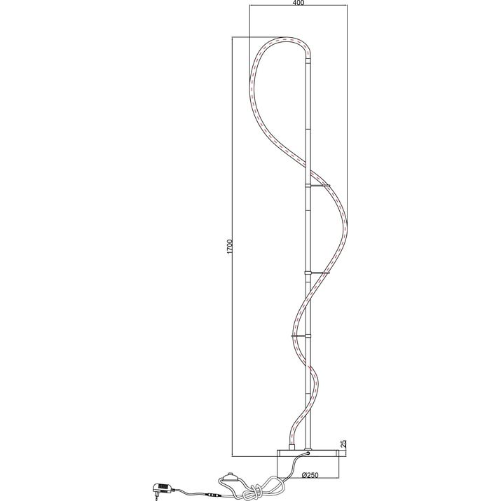 Торшер ARTE LAMP KLIMT A2850PN-35PB