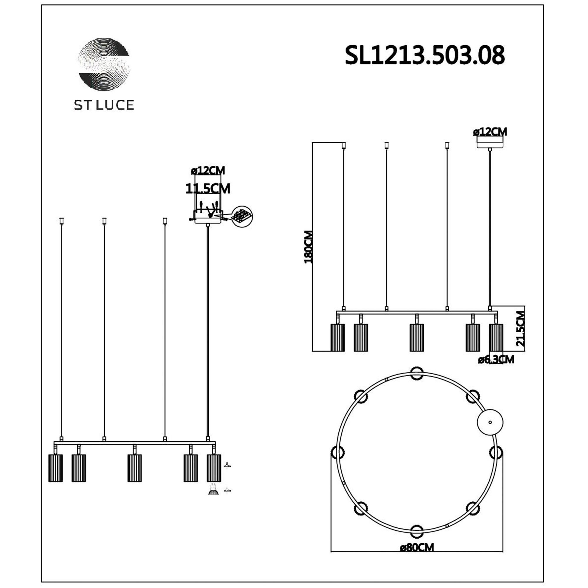 Подвесная люстра ST LUCE KENDO SL1213.503.08