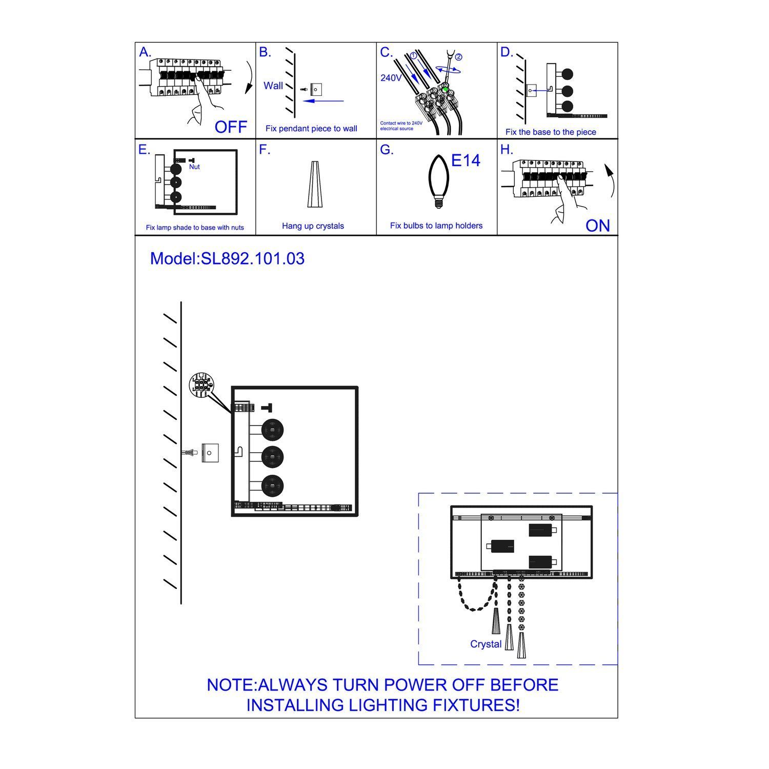 Бра настенное ST LUCE REPRESENTA SL892.101.03