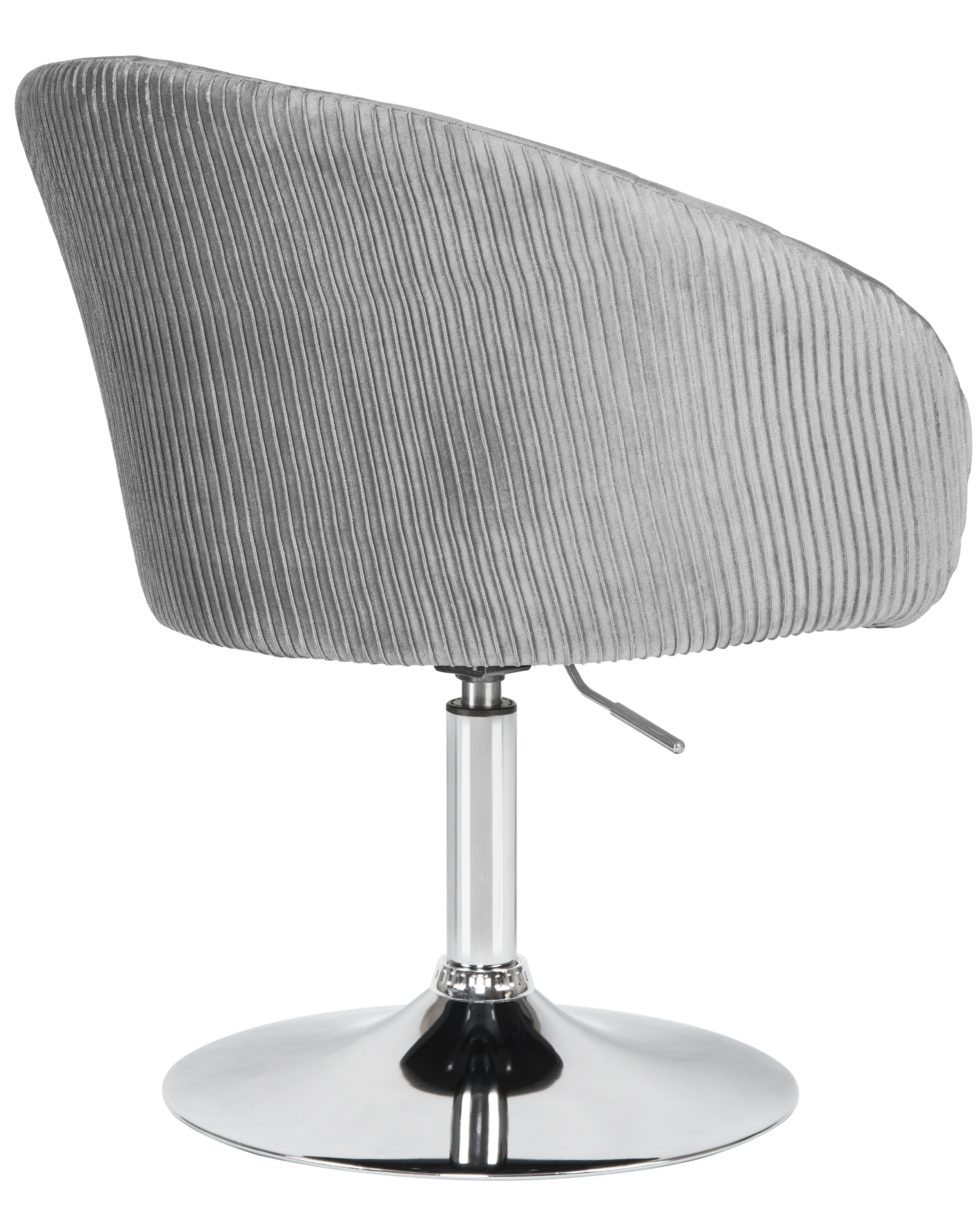 Кресло дизайнерское DOBRIN EDISON серый велюр 1922-19