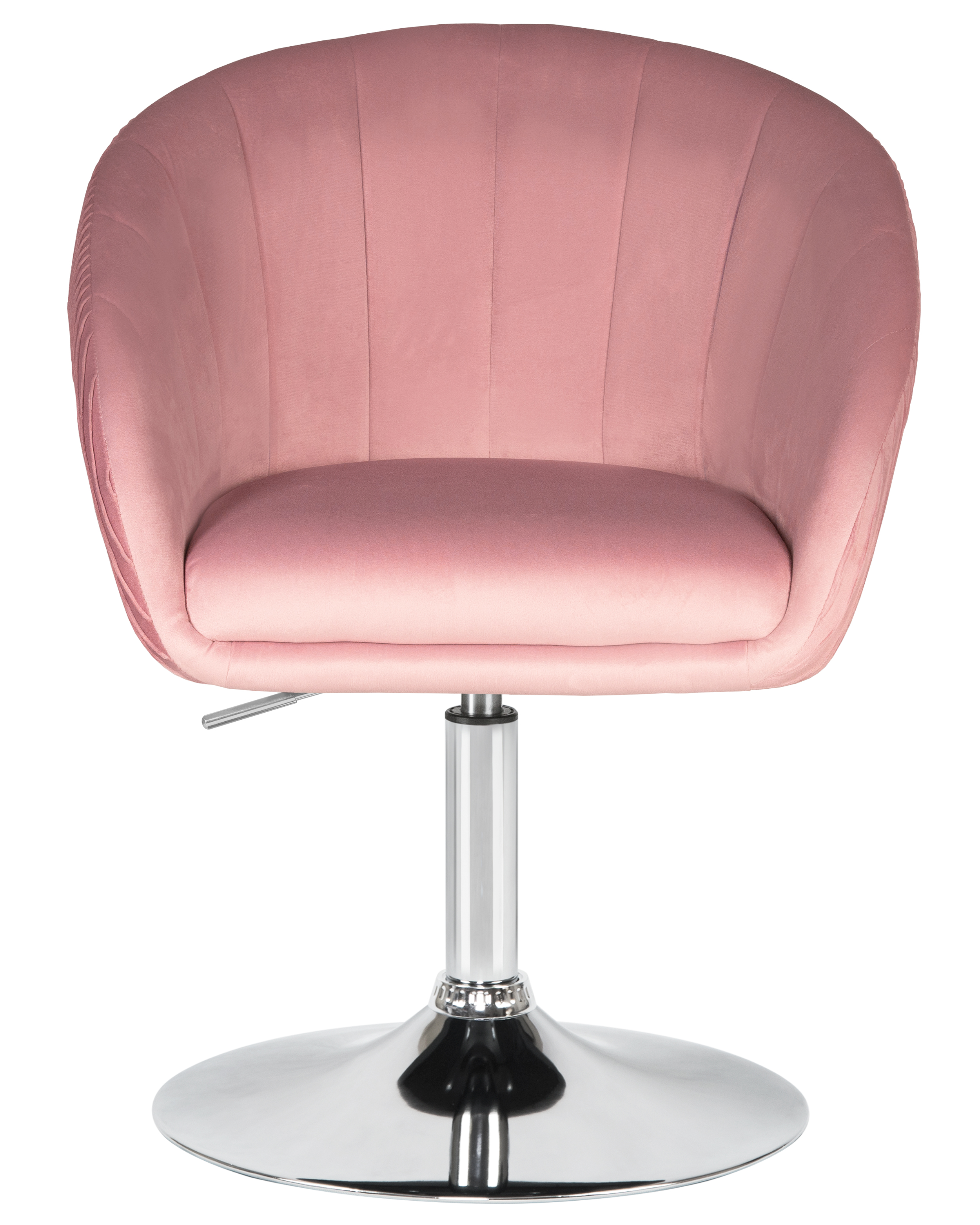 Кресло дизайнерское DOBRIN EDISON розовый велюр 1922-16