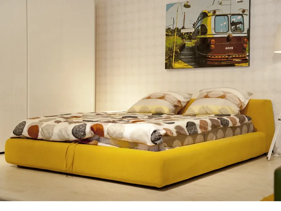 Кровать со съемным чехлом Vatta 160x200 (экокожа) бежевый 330848