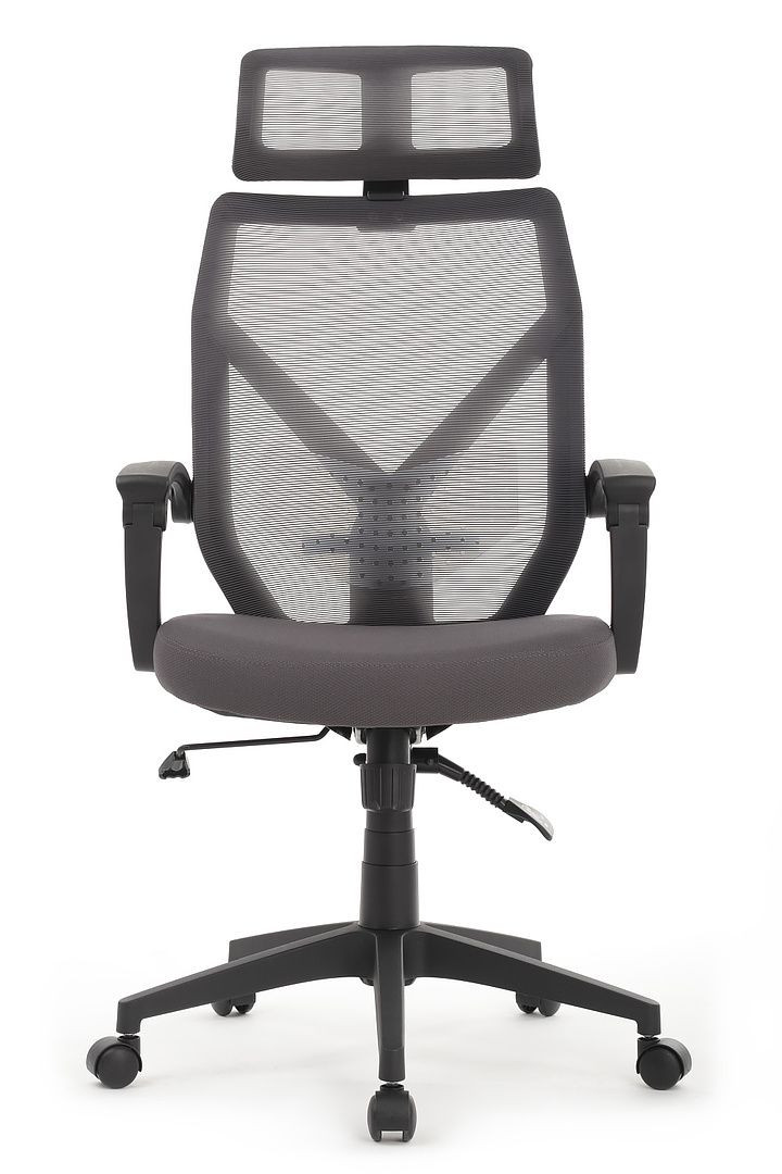 Кресло RIVA Chair OLIVER W-203 AC черный пластик / серый