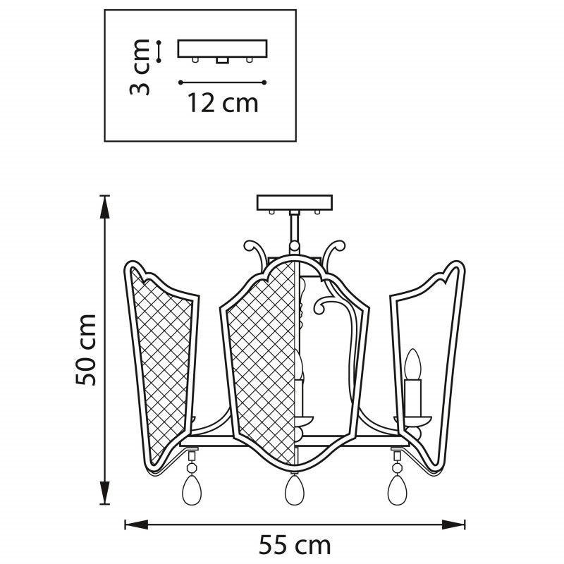 Люстра на штанге Lightstar CASTELLO  744057