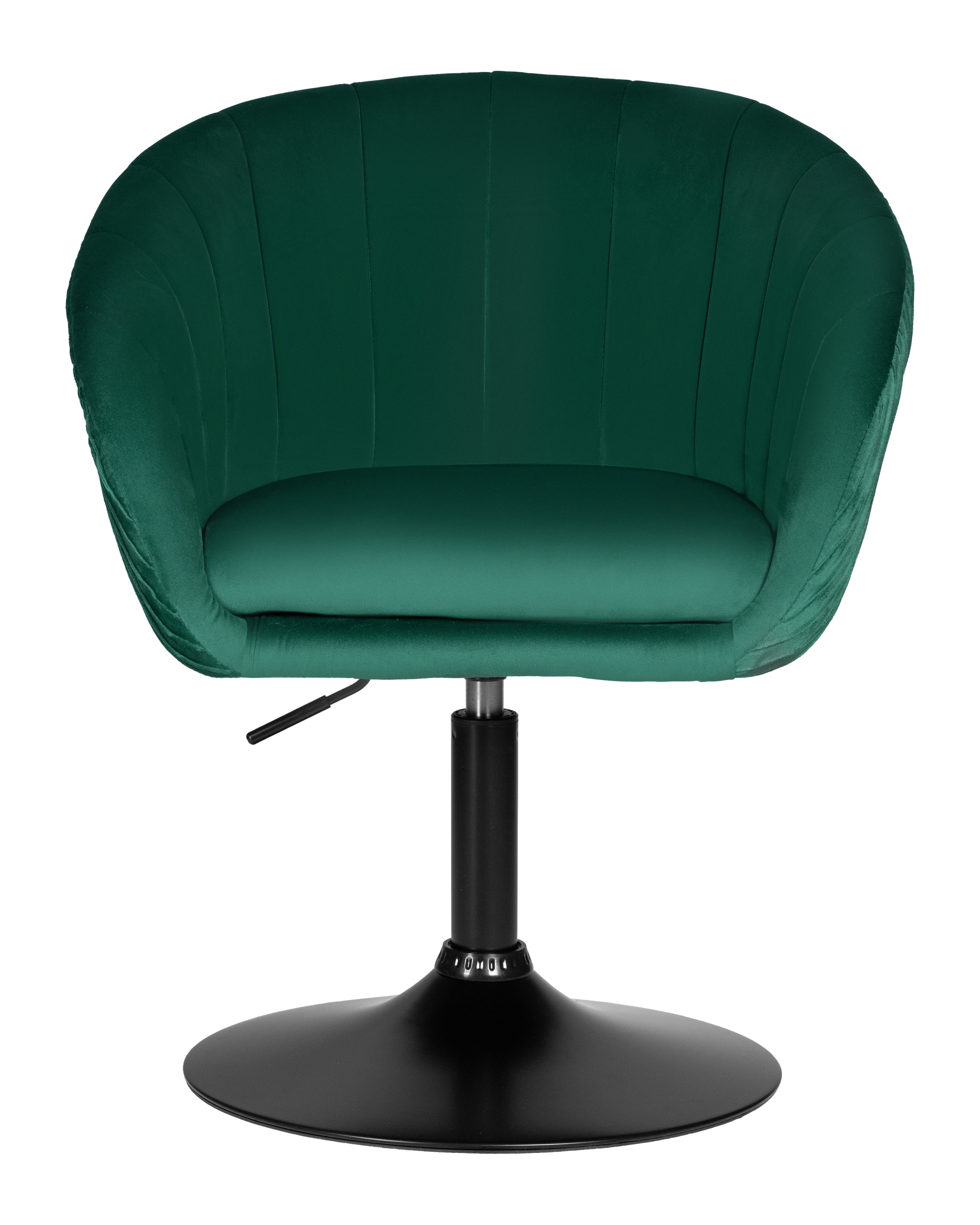 Кресло дизайнерское DOBRIN EDISON BLACK зеленый велюр 1922-9