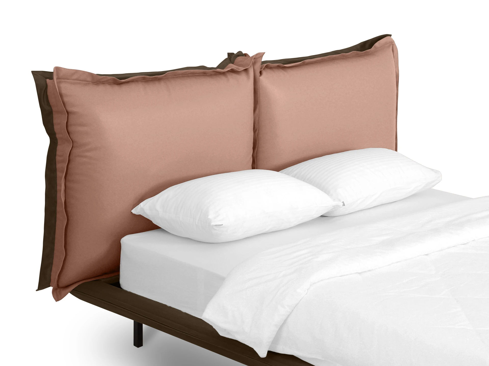 Кровать Barcelona 160х200 коричневый светло-розовый 649333