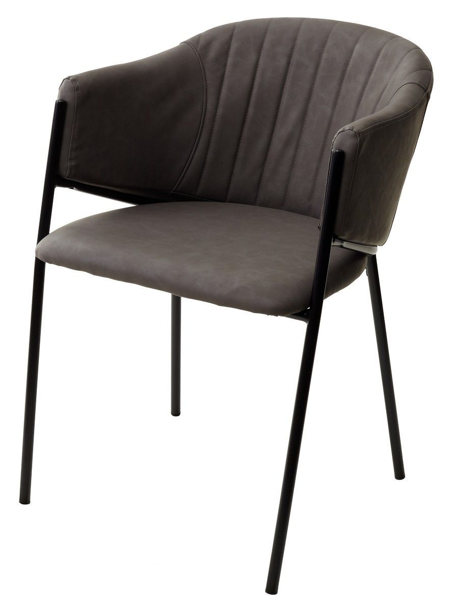 Стул-кресло DILL RU-12 коричневый антрацит / черный каркас