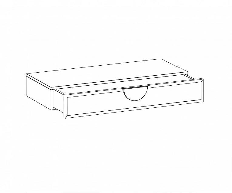 Консоль подвесная с одним ящиком OgogoHome Bionica 889968