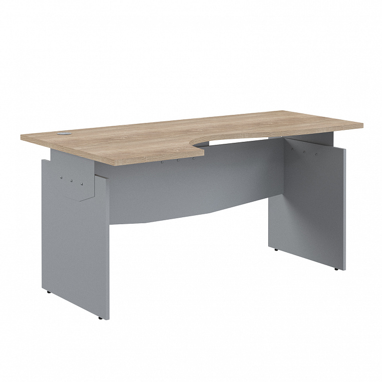 Стол эргономичный левый Skyland ОФФИКС Нью (Offix-new) OCET 169(L) Дуб Сонома Светлый / Металлик