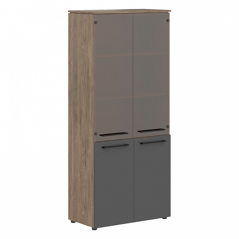 Шкаф комбинированный Skyland МОРРИС Тренд (MORRIS TREND) MHC 85.2 Кария Пальмира / Антрацит