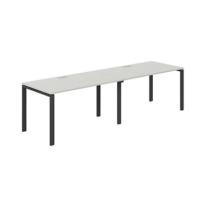 Рабочая станция s-b-s Norden Сигма (м/к 60х30) 2800х800х750 SG.226.SH.63.AN Серый Бархат / Антрацит