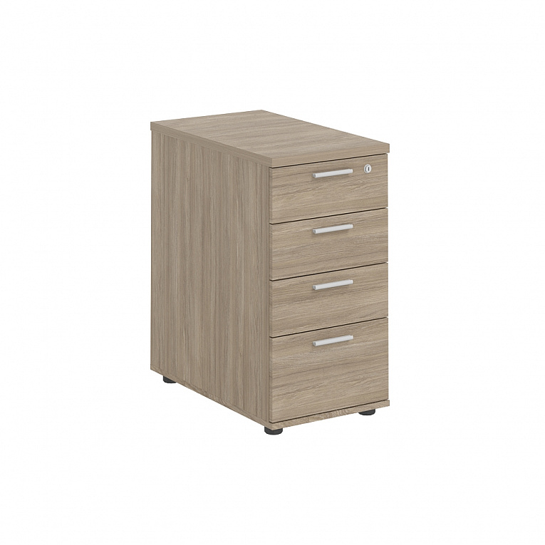 Тумба приставная с 4 ящ. с замком 670*394 Norden Микс MX.401.ODODOD Дуб Темный