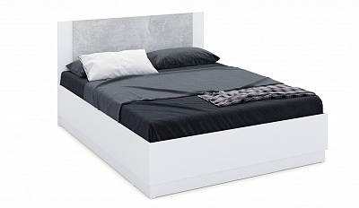 Кровать Аврора 160х200 с подъемным механизмом Белый Ателье светлый