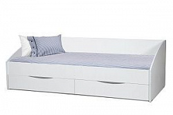 Кровать 90х200 Фея 3 Олмеко симетричная белый
