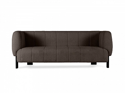 Диван OgogoHome Cassis (букле) коричневый ножки черные 907291