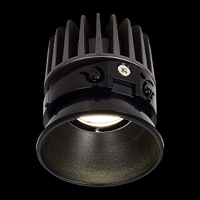Светодиодный модуль ST LUCE Черный LED 1*7W 3000K 560Lm Ra>90 36° IP20 D69xH75 220-240V SHIFT / ШИФТ ST851.438.07.1