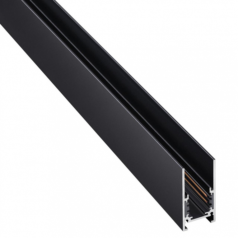 Низковольтный шинопровод 2м (токопровод и заглушки в комплекте) IP20 48V Novotech FLUM 135093