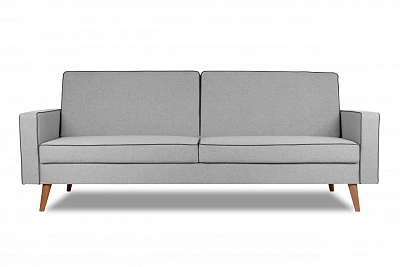 Диван Finsoffa Берус (BERUS) рогожка (Silver / кант Grey)