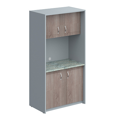 Мини-кухня Skyland SCB 120.2MT Дуб Сонома / Металлик