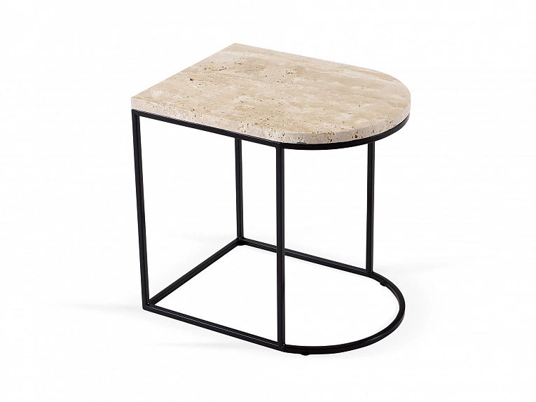 Столик журнальный OgogoHome Droog бежевый черный 902049